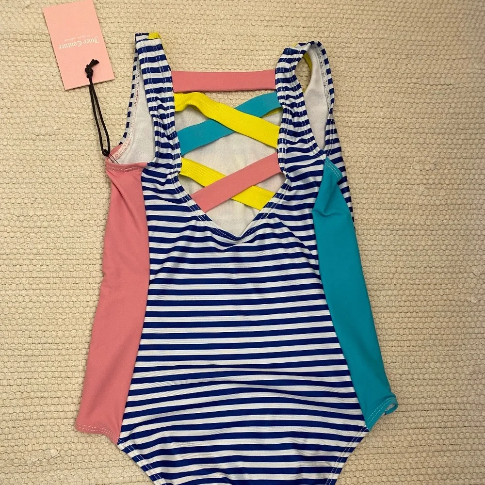 Juicy Couture kids swim, Stripe Blue 7/8‎